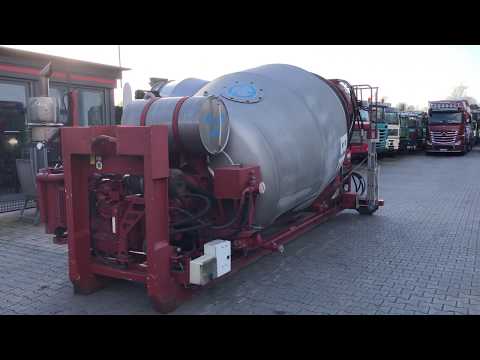 C&B Betonmischer 7 Kubik für Abrollkipper Hakengerät