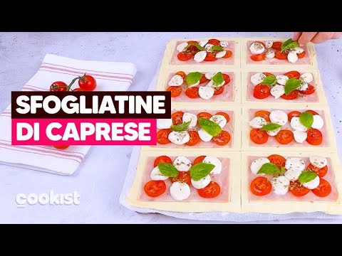 Sfogliatine di caprese: l’antipasto FRESCO e VELOCISSIMO da preparare! 🍅🤩