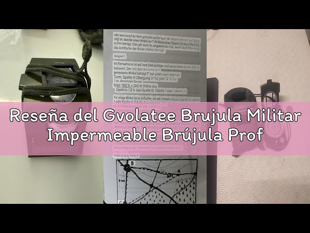 Vídeo relacionado con Gvolatee Brujula Militar Impermeable Brújula Profesional para Orientación con Efecto Fluorescente Compas para Senderismo Acampada Montañismo