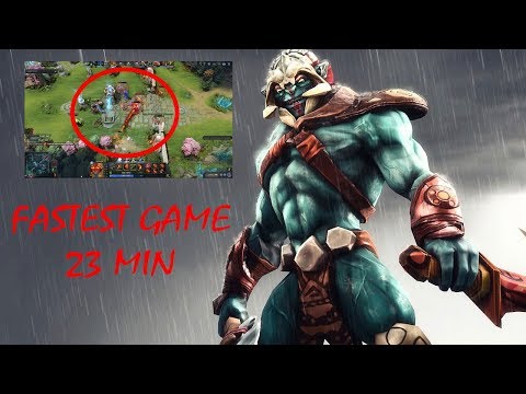 PRO TEAM FASTEST GAME 23 MIN GG - DOTA 2 GAMEPLAY