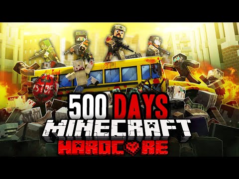Ultimate Survival: 500 Days at WAR in ZOMBIE Minecraft