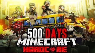 I Survived 500 Days in a Zombie Apocalypse in Mine