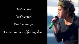 Don&#39;t let me go - Harry Styles (Lyrics)