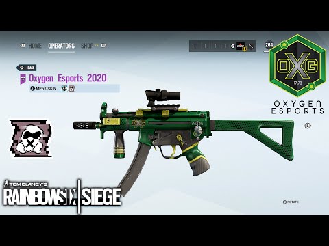 Oxygen Esports 2020 Weapon Skin - Rainbow Six Siege