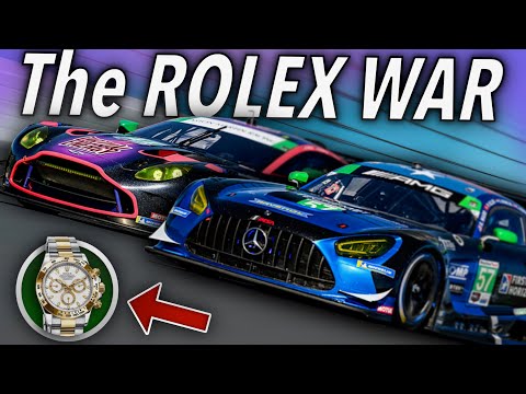 the CONTROVERSIAL Aston Martin vs Mercedes Battle for the Rolex 24 at Daytona (IMSA GTD)