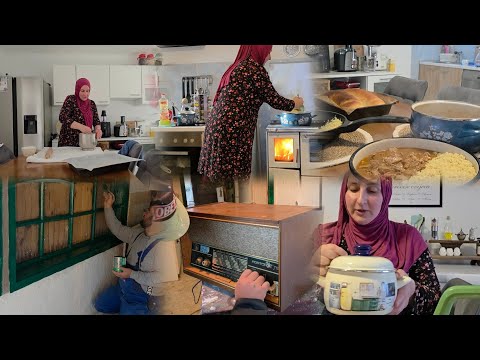 Eldis uređuje STARU KUĆU-a ja Kuham Topao ručak-Dani na Selu puni obaveza 