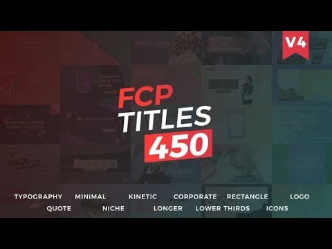 Apple Motion Template: FCP Titles 450 + Free Download