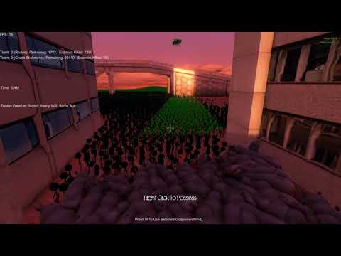2,000 Rhino's vs 30,000 Green Stickmen Ultimate Epic Battle Simulator