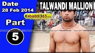 Talwandi Mallian (Moga) Kabaddi Tournament 28 Feb 2014 Part 1 By Kabaddi365.com