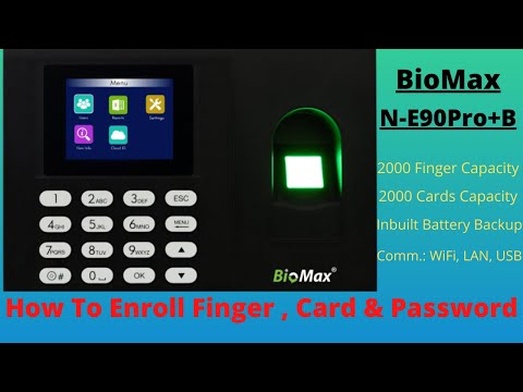 N-E90 Pro Biomax Finger print With Wifi