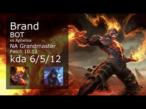 Brand Bot & Thresh vs Aphelios & Bard - NA Grandmaster 6/5/12 Patch 10.13 Gameplay