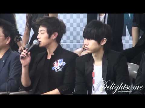 [Fancam] BEAST Doojoon focus - United Cube Cocert Press Conference 110814