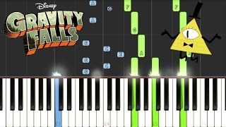 Video thumbnail of "Gravity Falls - Opening Theme/Weirdmageddon [Piano Tutorial]"