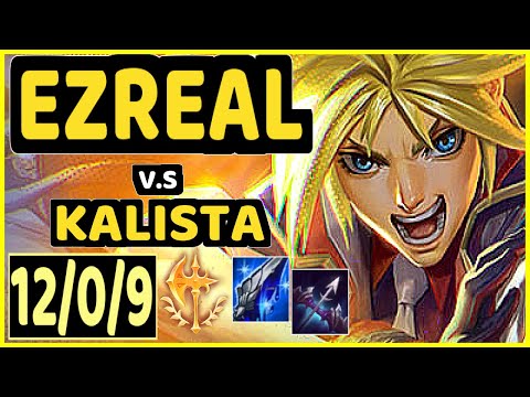 JUZINHO (EZREAL) vs KALISTA - 12/0/9 KDA BOTTOM ADC CHALLENGER GAMEPLAY - BR
