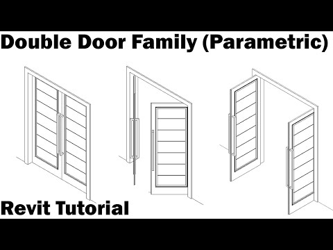 Revit Tutorial - Double Door Family (Parametric)