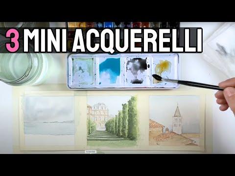 Mini acquerelli: 3 idee semplici da dipingere