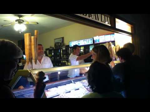 Lustige Eisverkäufer Insel Rab Kroatien