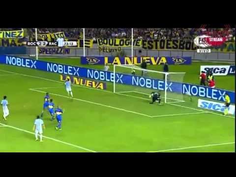 Gol de Bou de penal - Boca Juniors 2 - 3 Racing - Partido Amistoso 2016