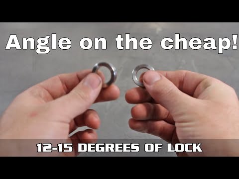 GKTech Nissan tie rod end spacer install! 12-15 degrees of lock on the cheap