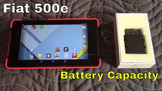 2013-2018 Fiat 500e.  How to check your current battery capacity.