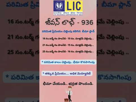 Life Insurance - LIC - Jeevan Labh - Telugu