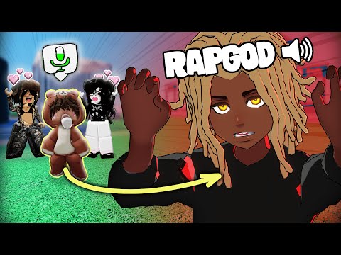 Pretending to be a BABY... Then Becoming a RAPGOD (ROBLOX VOICE CHAT)