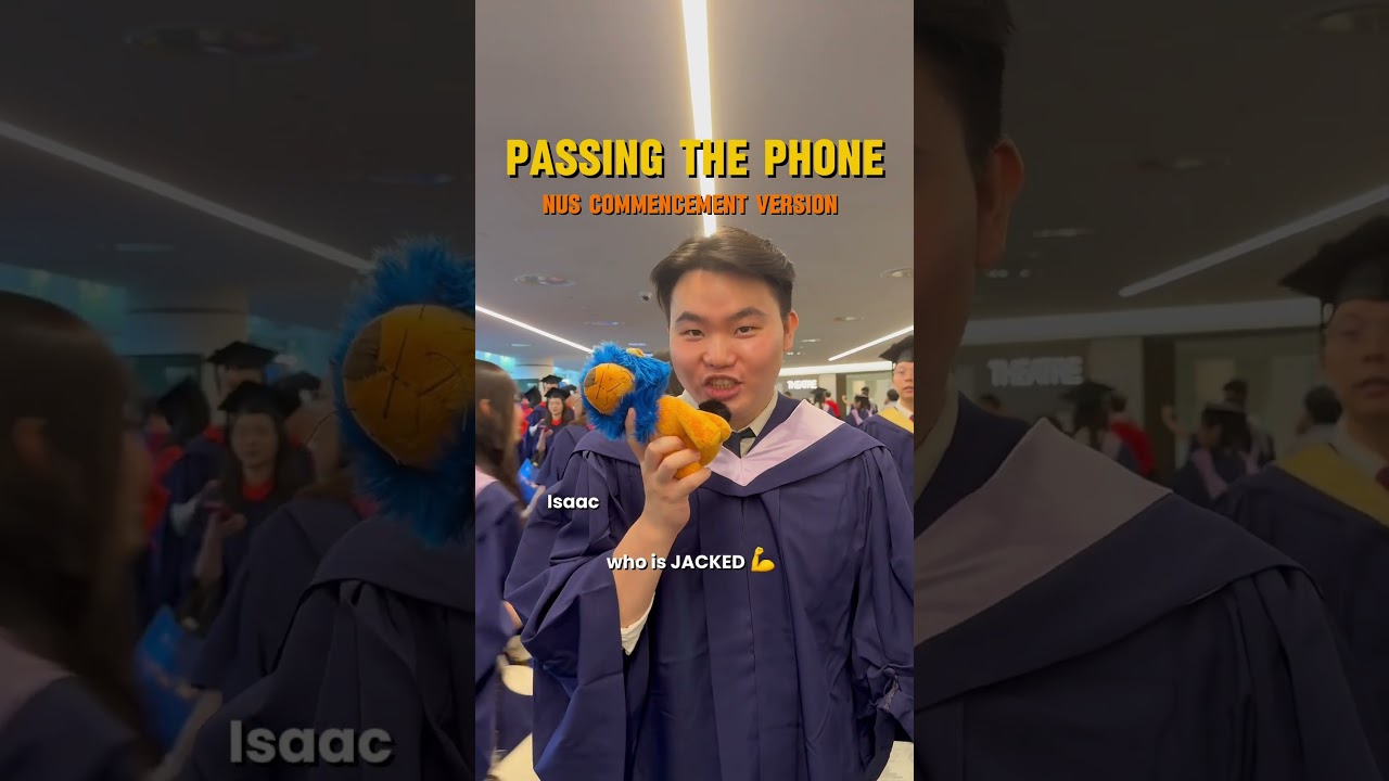 Passing the phone to our graduates! 🎓 Congratulations to the class of #NUS2024!