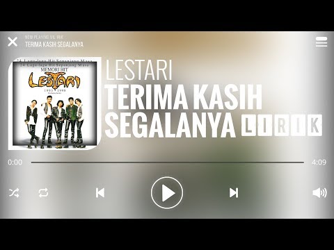 Lestari - Terima Kasih Segalanya [Lirik]