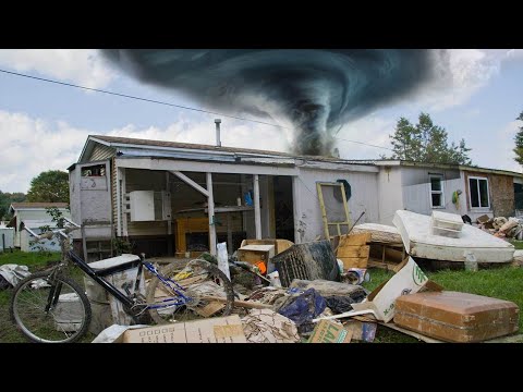 A violent tornado and storm injured 6 people and damaged 9 mobile homes in Atmore, Alabama
