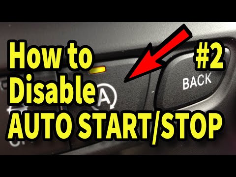 How to Disable Auto Start/Stop