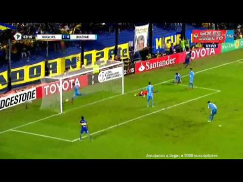 Boca Juniors vs Bolivar Gol de Tevez 2-0 | Copa Libertadores