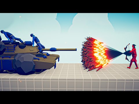 TANK vs EVERY GOD + SHIELD - Totally Accurate Battle Simulator TABS