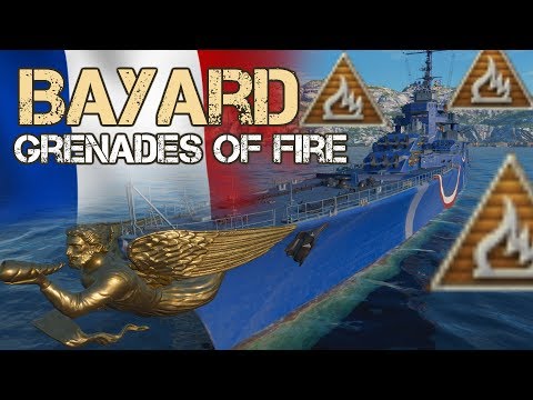 Grenades of Fire - Bayard - NEW T8 French CRUISER || World of Warships