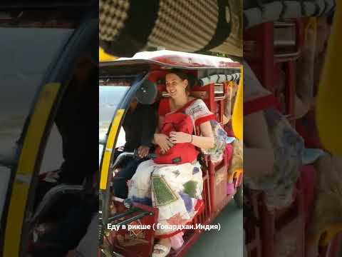 На рикше ( Говардхан.Индия) #india #индия #2022 #осень2022 #рикша