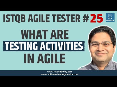 ISTQB Agile Tester 25 Testing Activities in Agile | Agile Testing