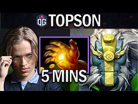 OG.TOPSON EARTH SPIRIT WITH HAND OF MIDAS - DOTA 2 7.29 GAMEPLAY