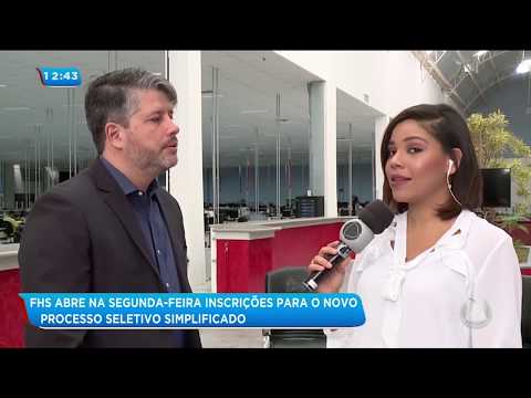 FHS abre inscrições para novo processo seletivo simplificado - Balanço Geral Sergipe