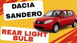 Replace Rear Tail Light Bulb on Dacia Sandero | Step-by-Step Tutorial