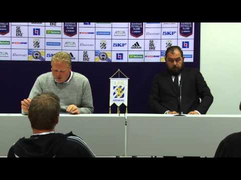 Presskonferensen efter IFK Göteborg - Örebro SK