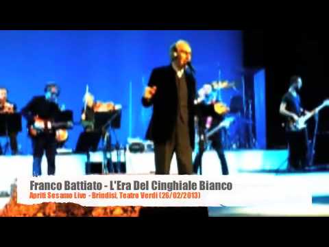 Franco Battiato - L'ERA DEL CINGHIALE BIANCO (Teatro Verdi - Brindisi, 26/02/2013)