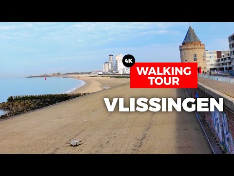 Vlissingen , Netherlands 🇳🇱 Walking Tour | Boulevard & City Center (4K 60FPS, 2025)