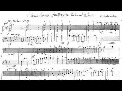 Teppo Hauta-aho - "Rossiniana Fantasy" for Cello and Double Bass