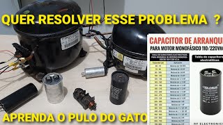 COMPRESSOR NÃO FUNCIONA, OU FICA DESARMANDO PELO TÉRMICO.(O PULO DO GATO).
