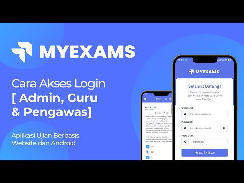 Cara Akses Login [ Admin, Guru dan Pengawas ] di Aplikasi My Exams CBT