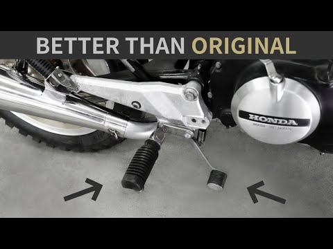 Lowering foot pegs and fabricating custom brake pedal for the Honda CB400