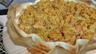 TORTA DI SFOGLIA CON PATATE E CAROTE