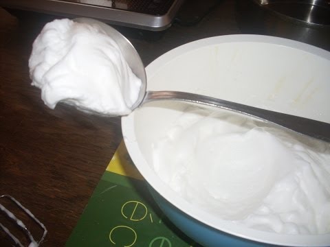 comment monter blanc en neige a la main