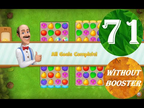 Gardenscapes Level 71 - [38 moves] [2022] [HD] solution of Level 71 Gardenscapes [No Boosters]