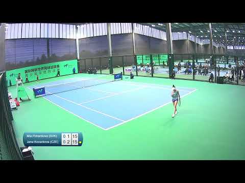 Mia Pohankova [3] (SVK) vs Jana Kovackova [6] (CZE) // 4-6 6-3 7-6 // ITF Junior Finals // Group B