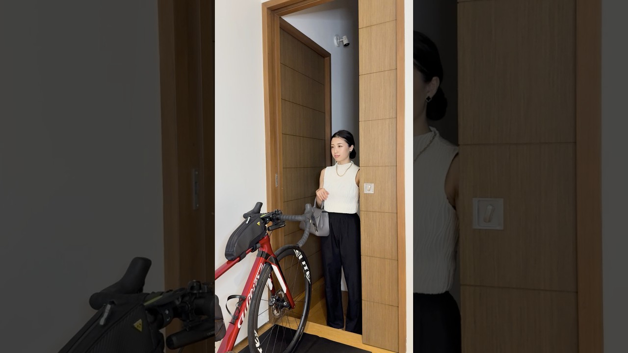 帰宅後の屋内サイクリングASMR #shorts #ロードバイク #asmr #roadbike #routinevlog